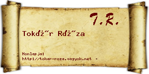 Tokár Róza névjegykártya