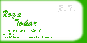 roza tokar business card